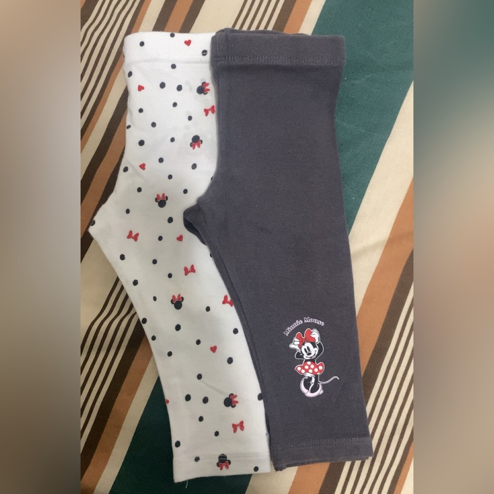 Minnie Mouse Leggings - Black and White